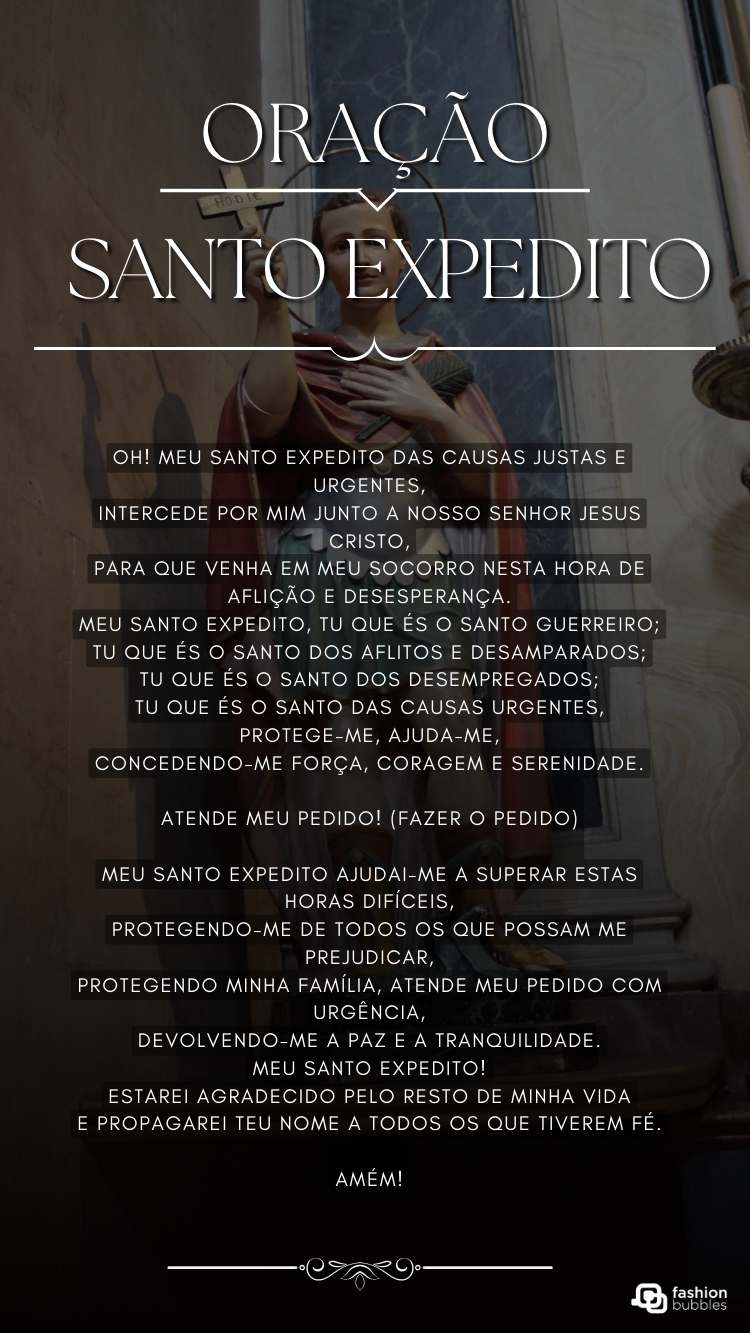 Oração ao padroeiro das causas urgentes em fundo de foto de imagem do religioso