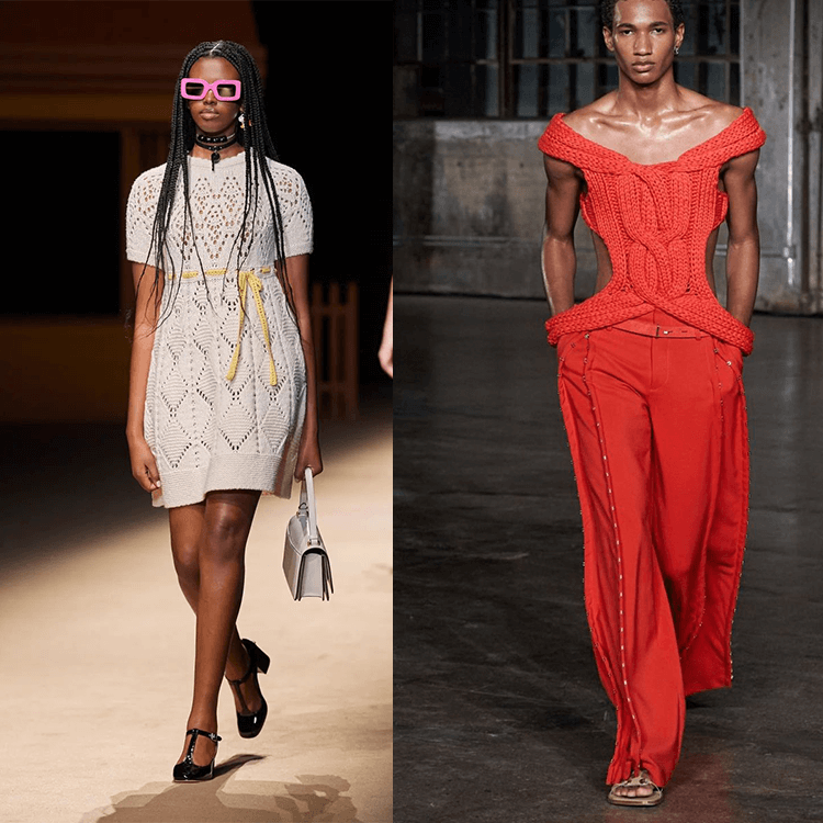 Roupas crochê na NYFW