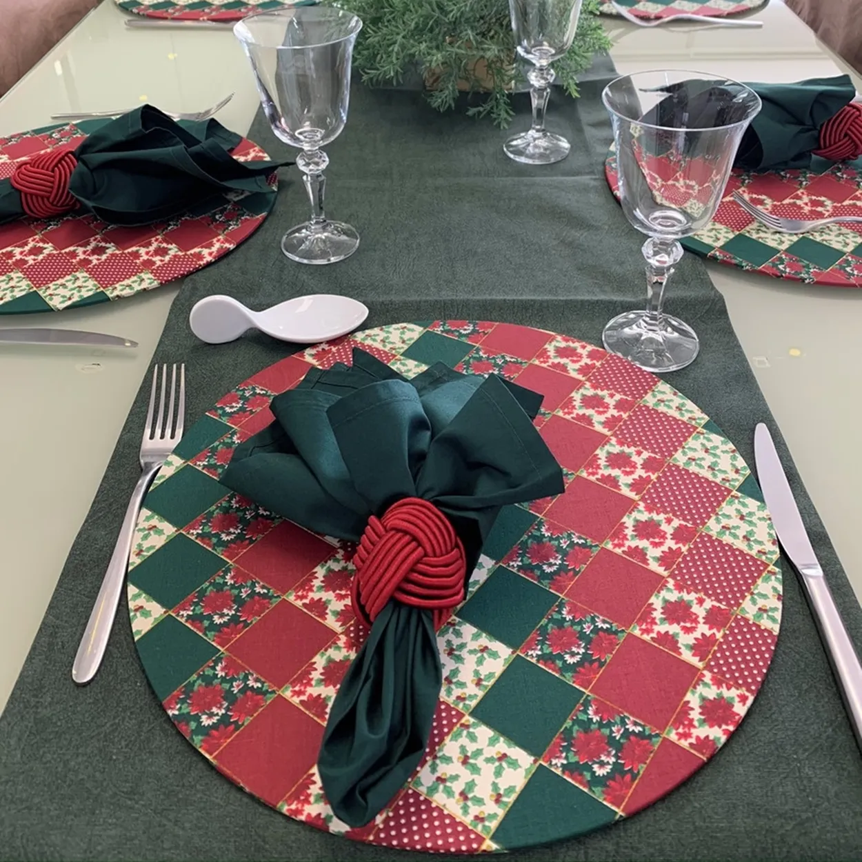 Sousplat de Natal.