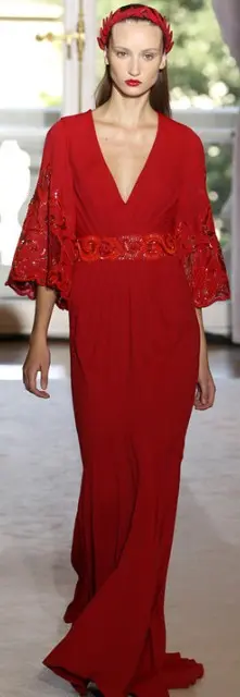 Vestido de festa vermelho Andrew Gn ver%C3%A3o 2013 207x600 Vestidos de festa coloridos para o Verão 2012   Exuberância e beleza para madrinhas e formaturas fotos