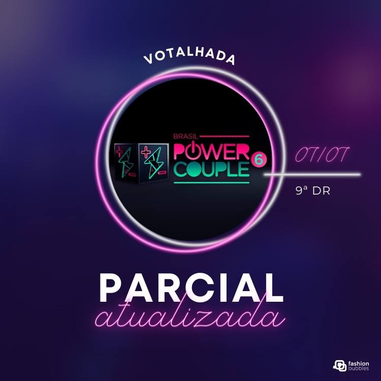 Logotipo do Power Couple e parcial do votalhada. Logotipo do Power Couple e parcial do votalhada.