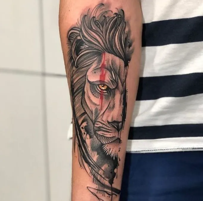 tatoo leão