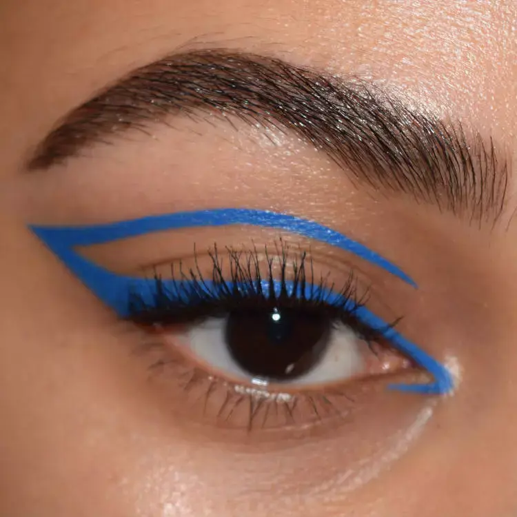 delineado gráfico azul