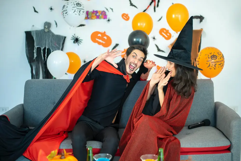 Capas de Halloween: Casal de Vampiro