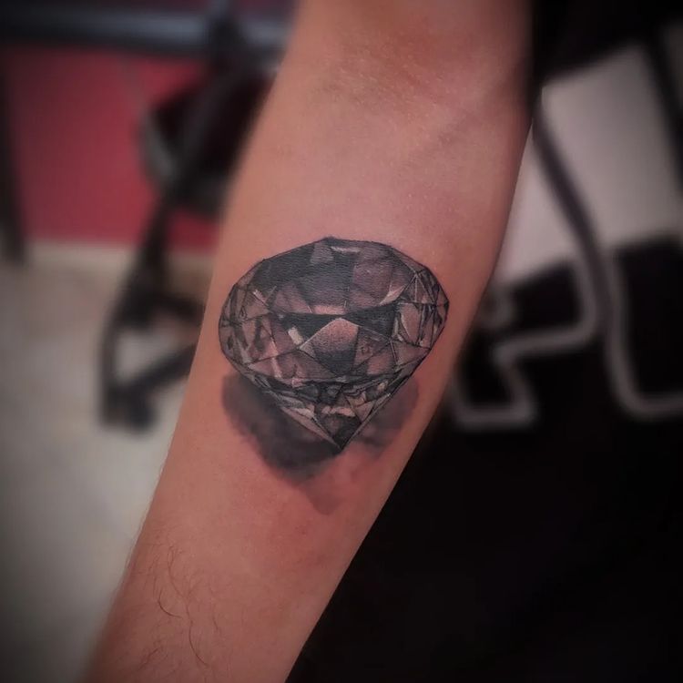 tatuagem de diamante