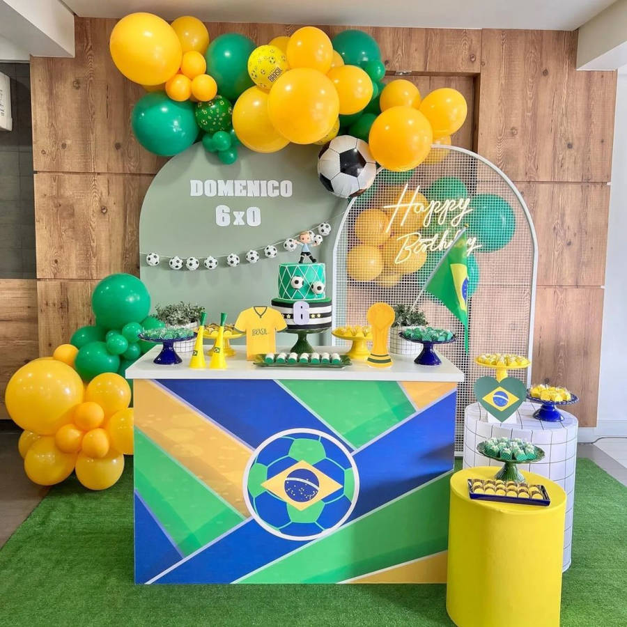 Festa infantil da Copa do Mundo.