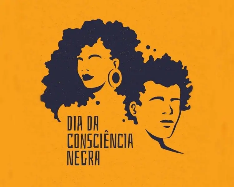 Foto com a frase "Dia da Consciência Negra".