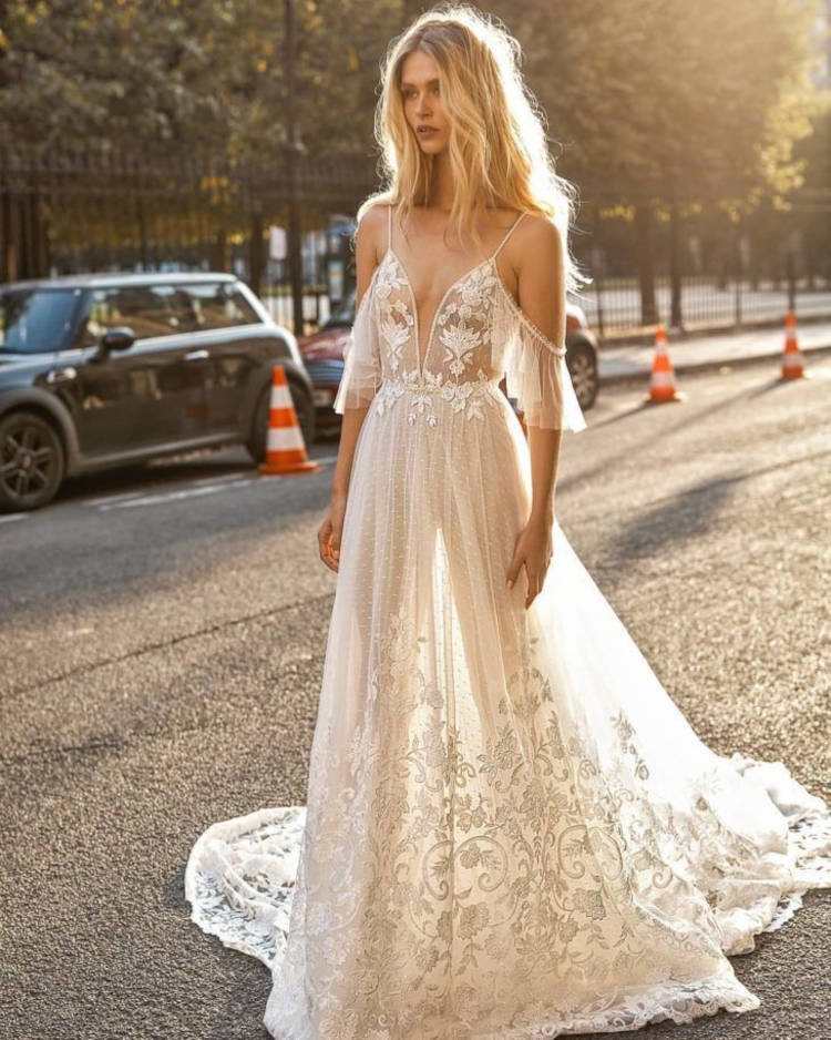 Vestido Boho casamento pequeno