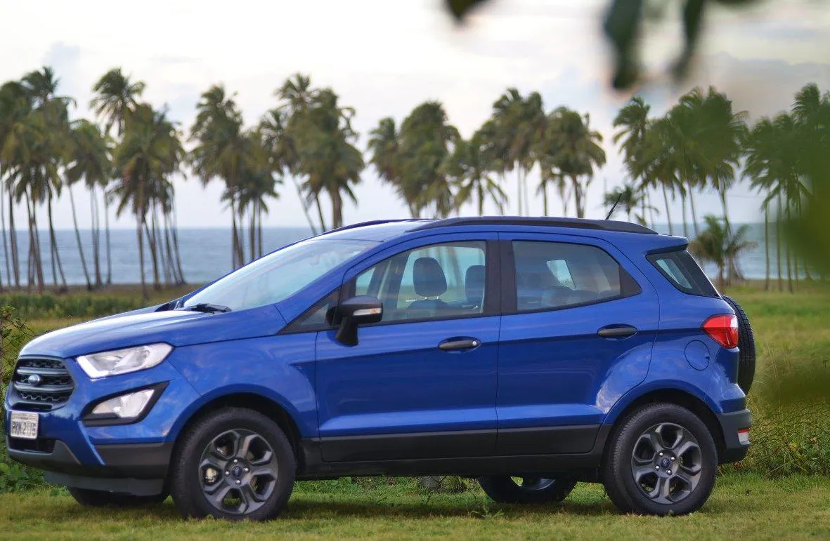 Ecosport 2018 azul lateral