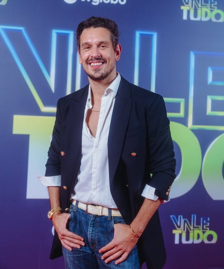 João Vicente de Castro na festa de lançamento de Vale Tudo