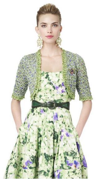 0vestido floral oscar de la renta