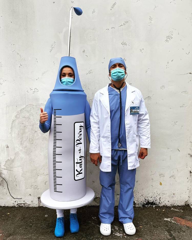 Foto de Katy Perry e Orlando Bloom – Halloween 2021.