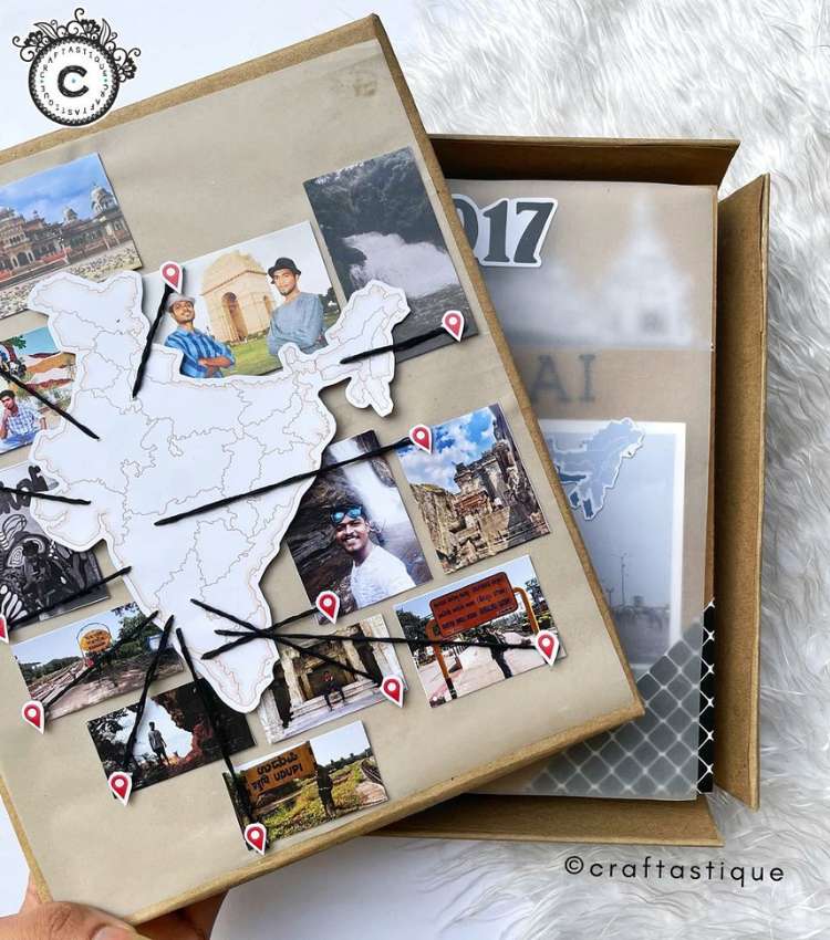 Scrapbook de viagens, ideia para presentear no Dia dos Namorados faça você mesmo