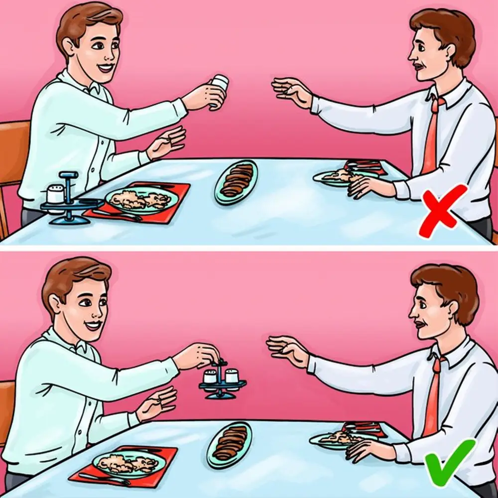 Alguém lhe pediu o sal? Passe também a pimenta, imagem ilustrativa.