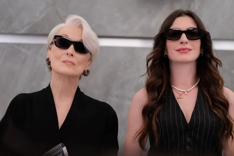 Meryl Streep e Anne Hathaway em cena