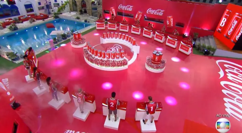 A terceira prova do líder do BBB 21 foi patrocinada pela Coca-Cola