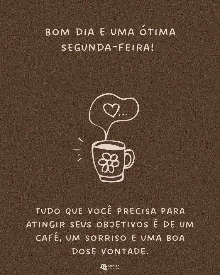Frase de café na segunda-feira
