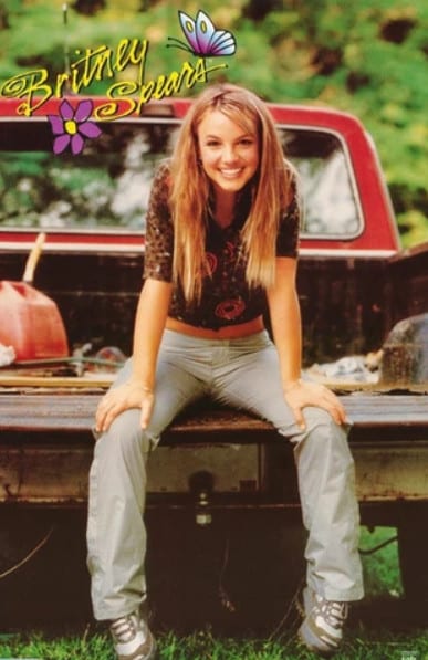 foto de Britney Spears bem novinha na adolecencia