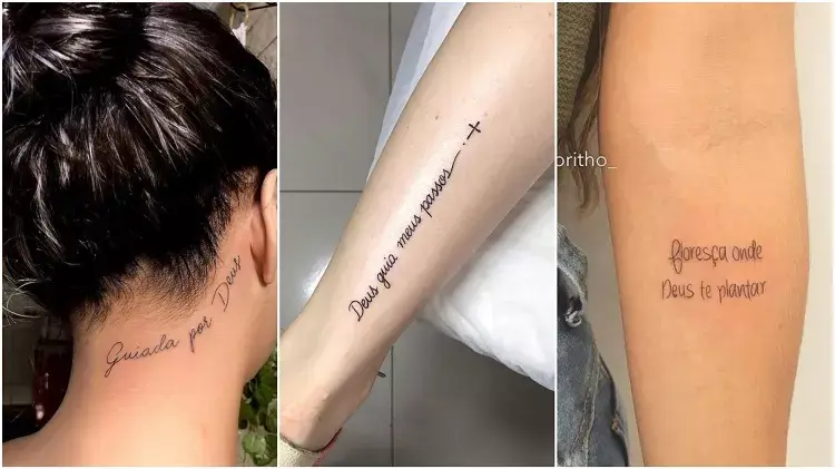 três tatuagens religiosas