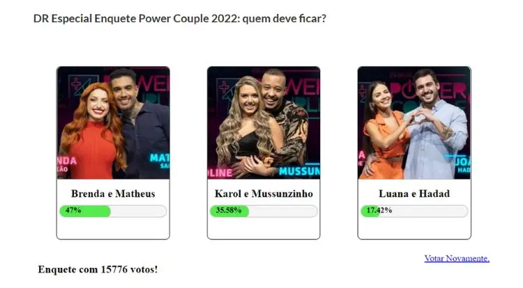 Quem sai Power Couple DR Especial