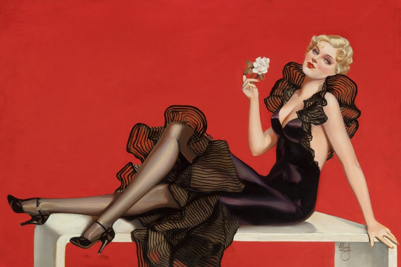 Ilustração "Vargas Girls", de Alberto Vargas.