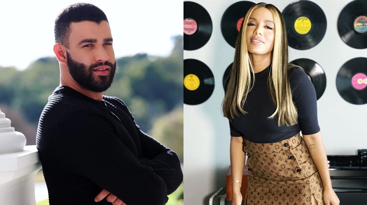 Anitta e Gusttavo Lima.