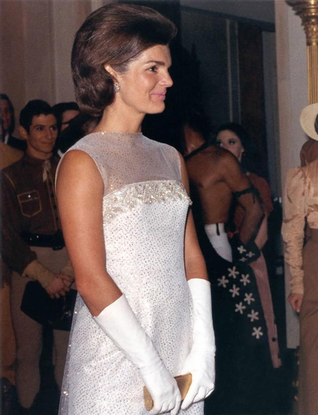 Jacqueline Kennedy na Casa Branca, 1962.