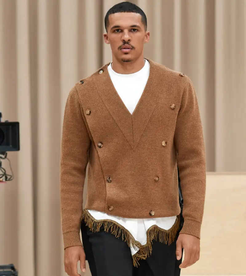 Blusa tricô da Burberry marrom