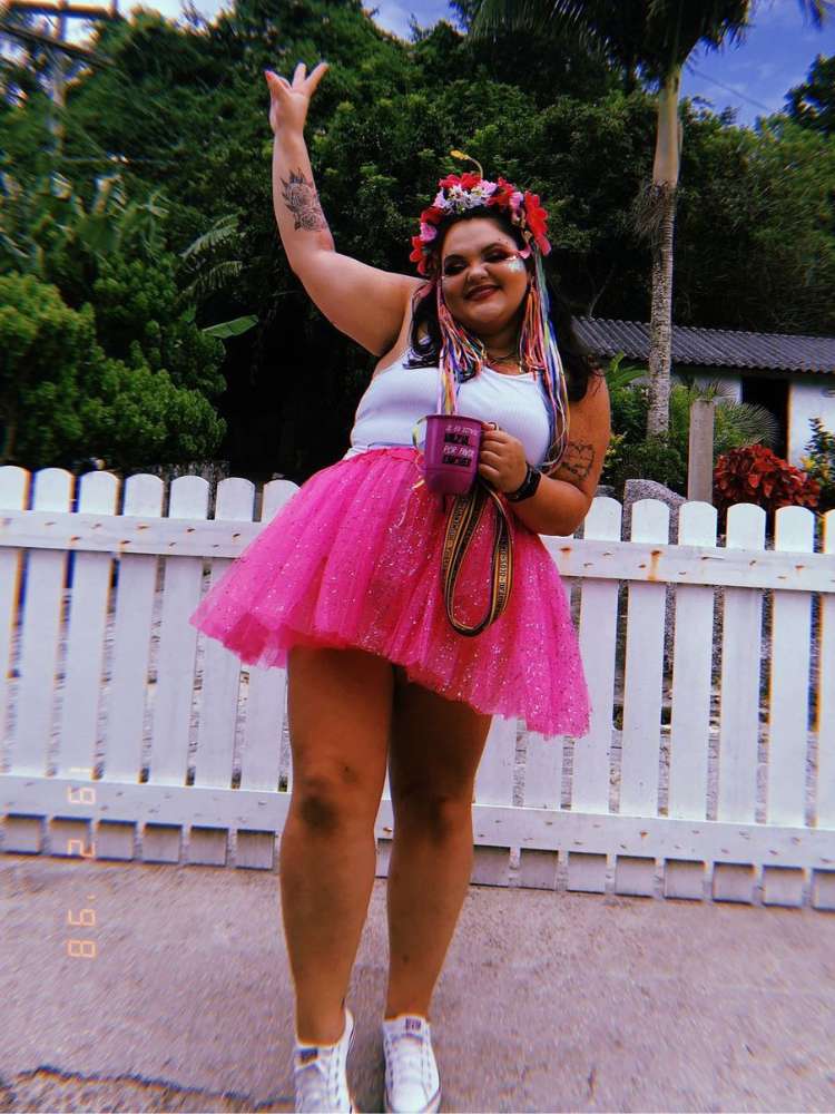 Opção de look para bloco de carnaval
