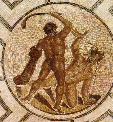 mosaico o labirinto do minotauro