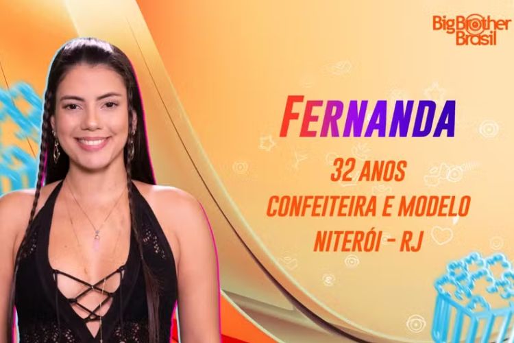 Foto oficial do Gshow sobre a participante Fernanda do BBB 24