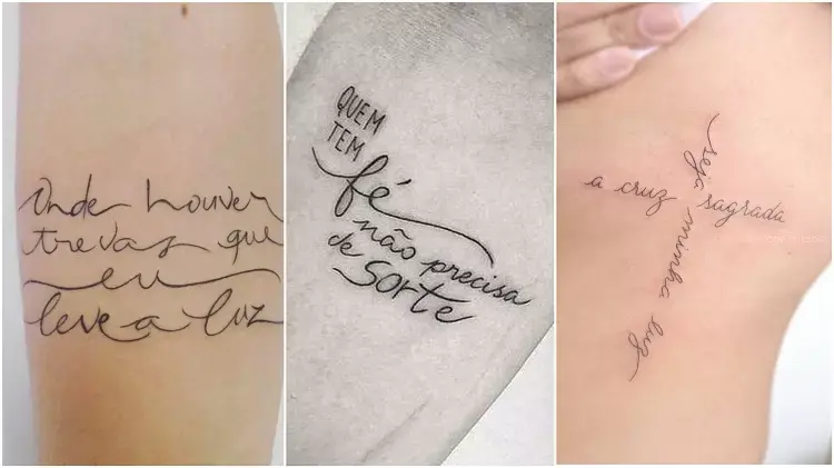 três frases para tatuagem religiosa