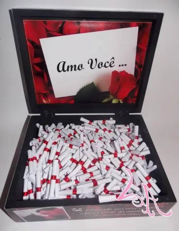 Presentes de Dia dos Namorados DIY com motivos de amor