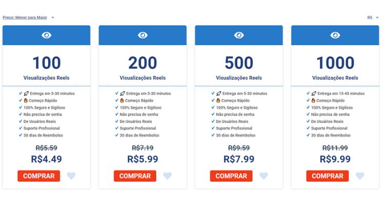 print do site do Subsly com preços e planos