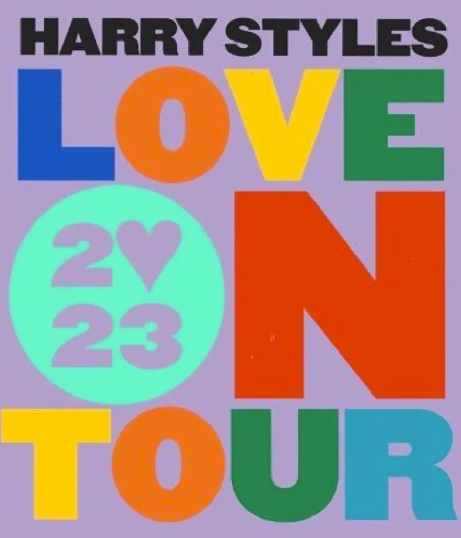 Pôster de divulgação da turnê Love on Tour