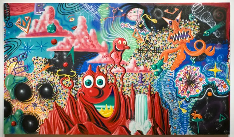 Obra Pop arte multicolorida 