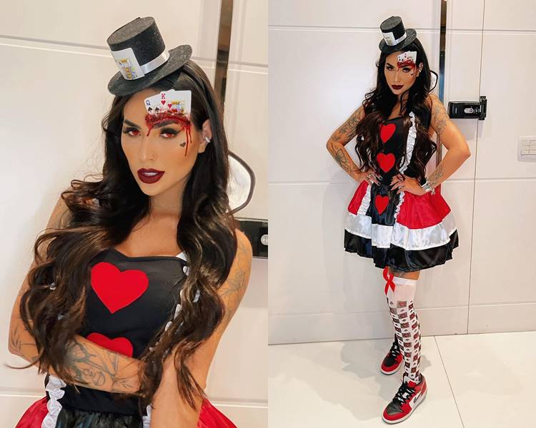 Foto de By Pamella no Halloween da “Gossip no Insta”.