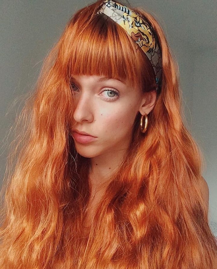 cabelo ruivo longo