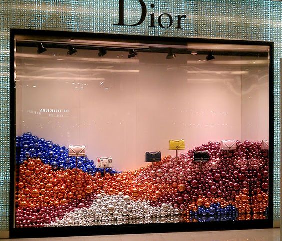 Vitrine de natal de luxo