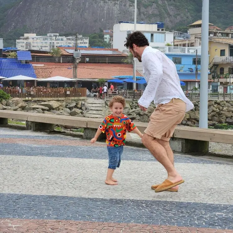 Marcos Veras e seu filho, Davi
