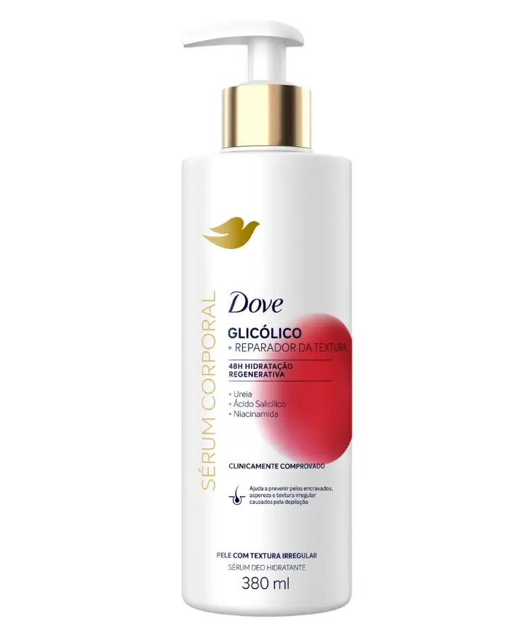 Dove Sérum Corporal Glicólico, um dos lançamentos de beleza de junho de 2026