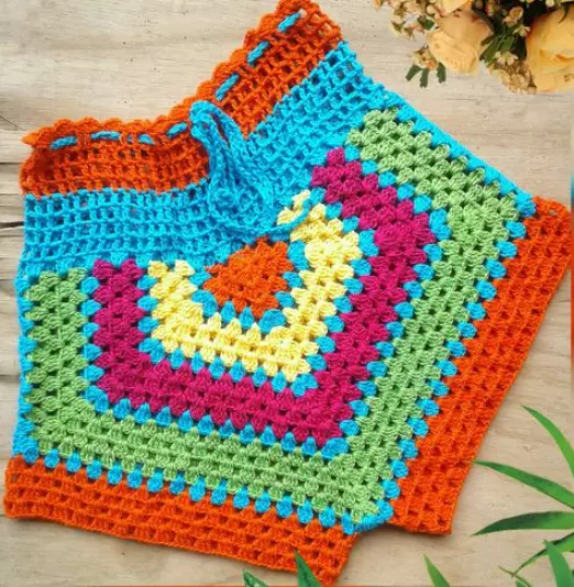 Short tipo freedom azul, laranja, amarelo, verde e rosa