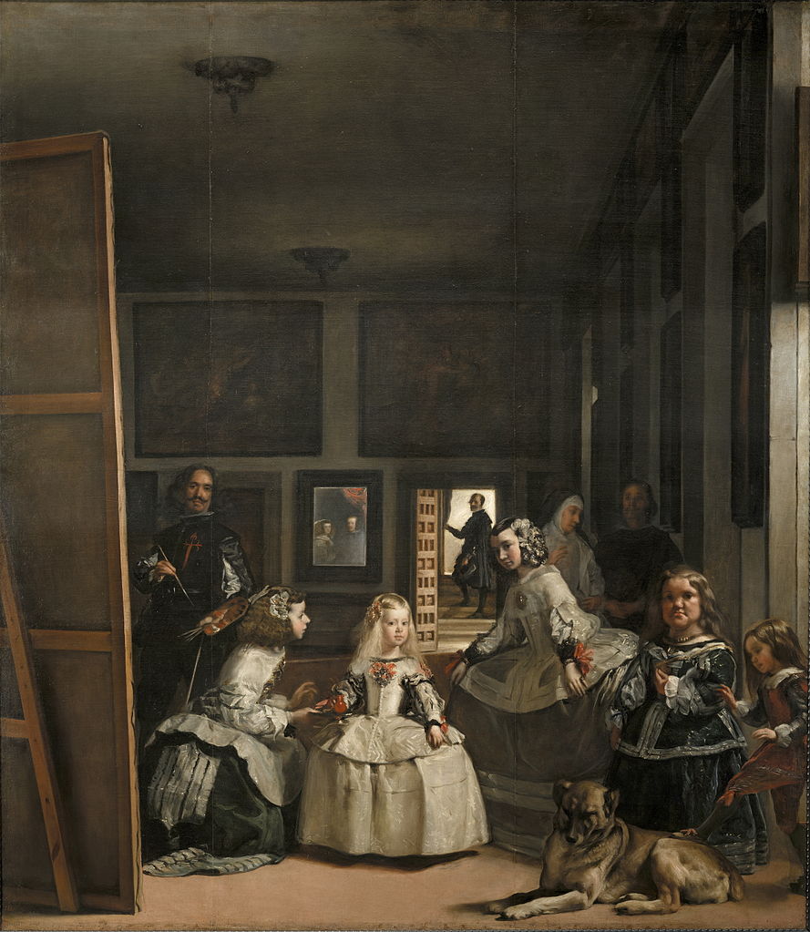 Pintura de Diego Velázquez ´As meninas`, de 1656–57, na qual aparece no centro a princesa Margarida de Áustria Pintura de Diego Velázquez ´As meninas`, de 1656–57.