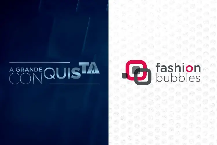 logos de A Grande COnquista e do Fashion Bubbles lado a lado