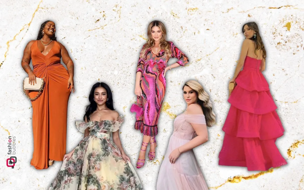 montagem com 5 opções de vestido para casamento que são tendência em 2023