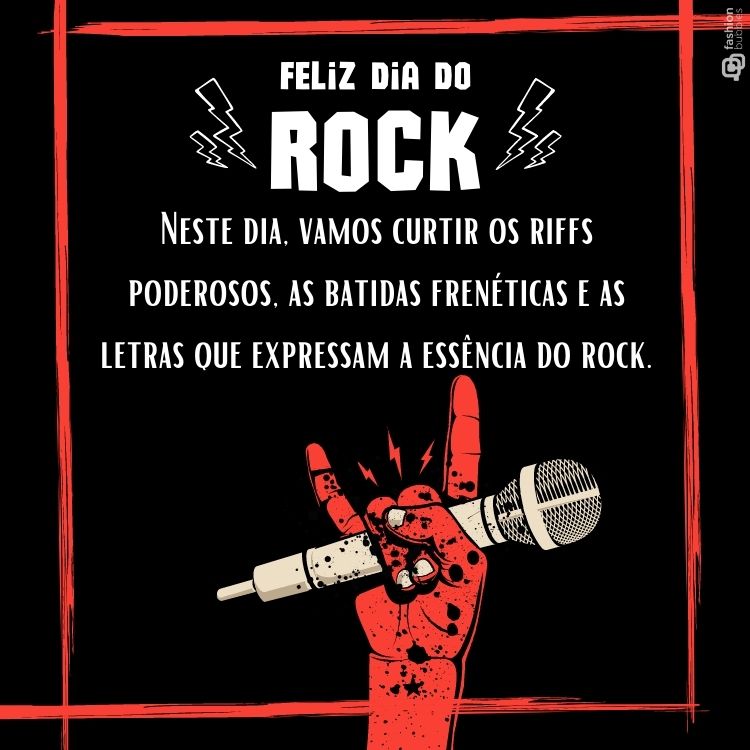 Neste dia, vamos curtir os riffs poderosos, as batidas frenéticas e as letras que expressam a essência do rock.