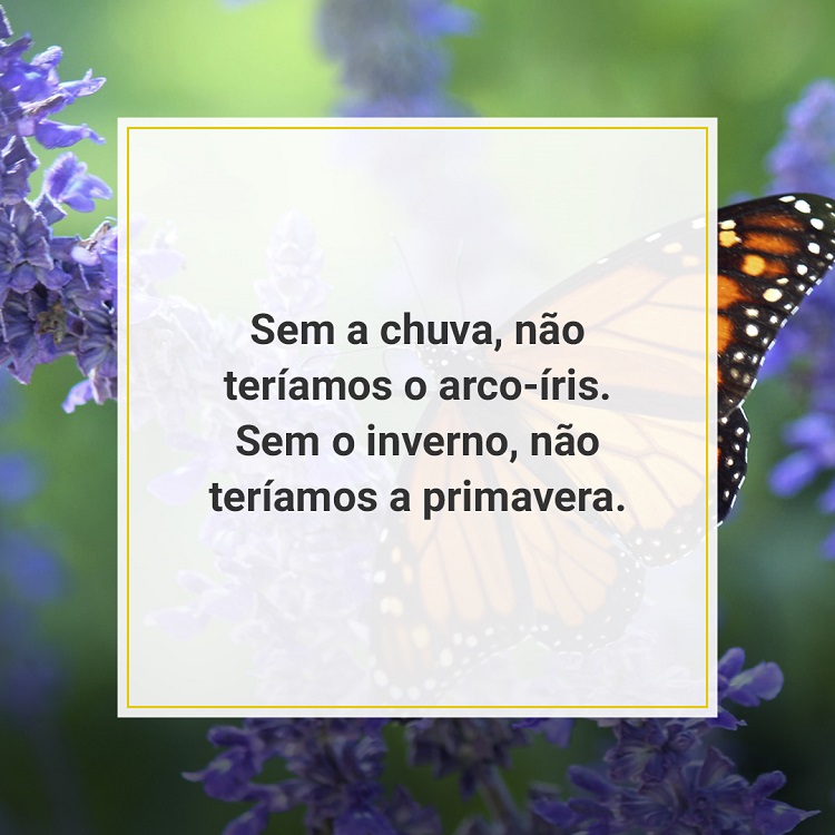 frase de primavera escrita em fundo florido