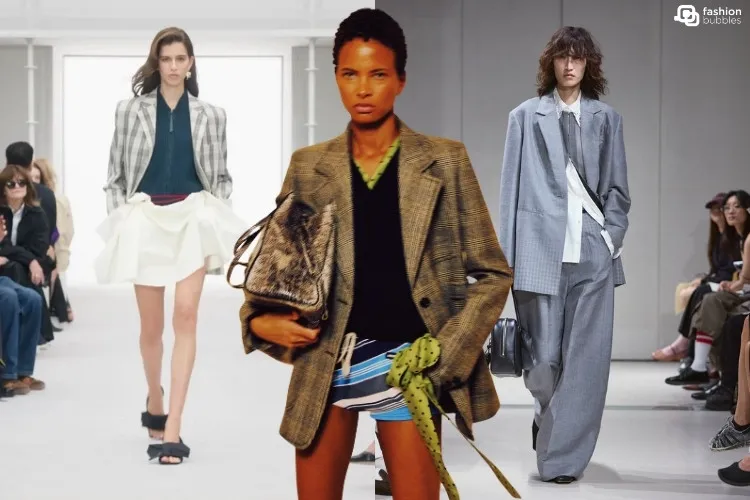 Blazer xadrez é uma das tendências da Paris Fashion Week Primavera Verão 2027