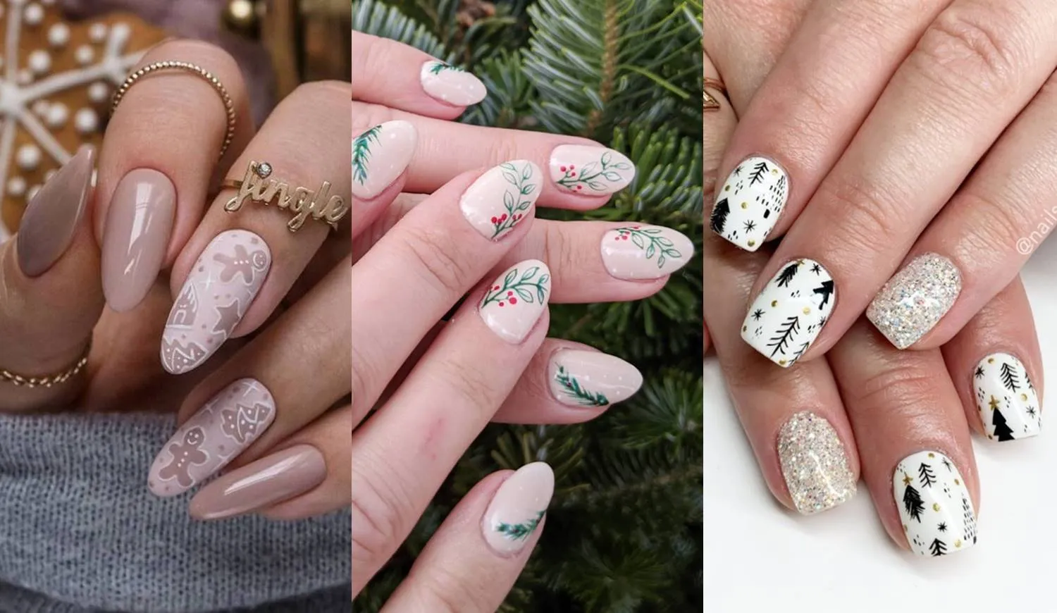 Foto com foto de unhas para o fim o de ano.