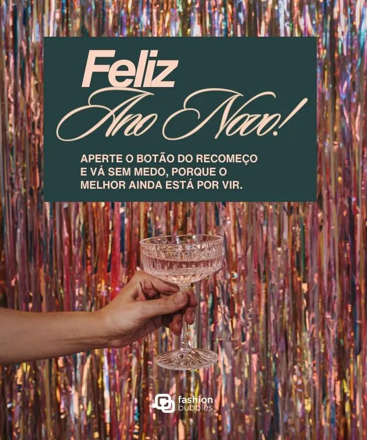 Cartão com mensagem de feliz ano novo para 2026